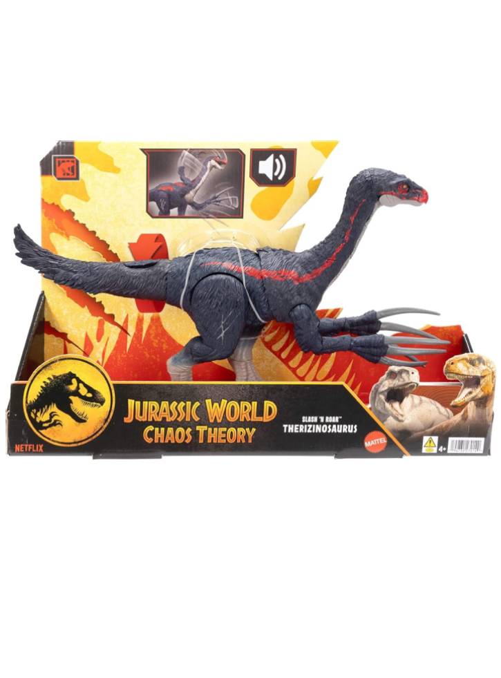 Mattel Jurassic World Chaos Theory Slash 'N Roar Therizinosaurus (JCG16)