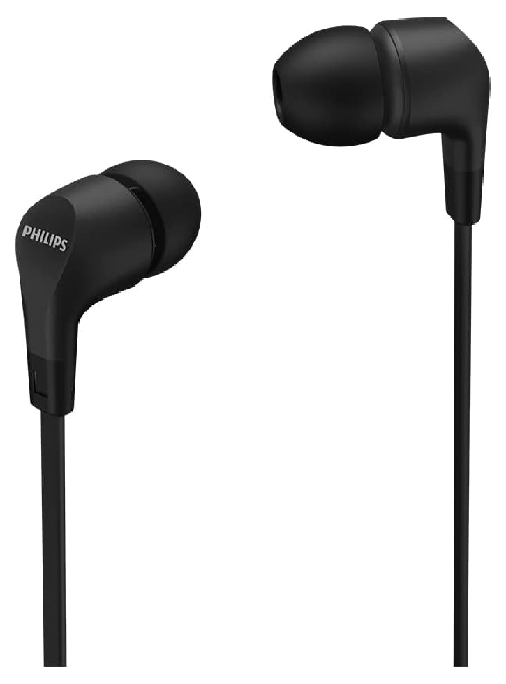 Philips Audio TAE1105BK/00 Wired In-Ear Headphones Black