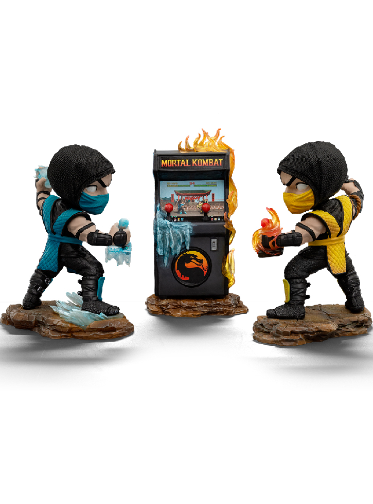 Iron Studios & Minico Mortal Kombat Scorpion Vs Sub-zero Arcade Set Minico 16cm