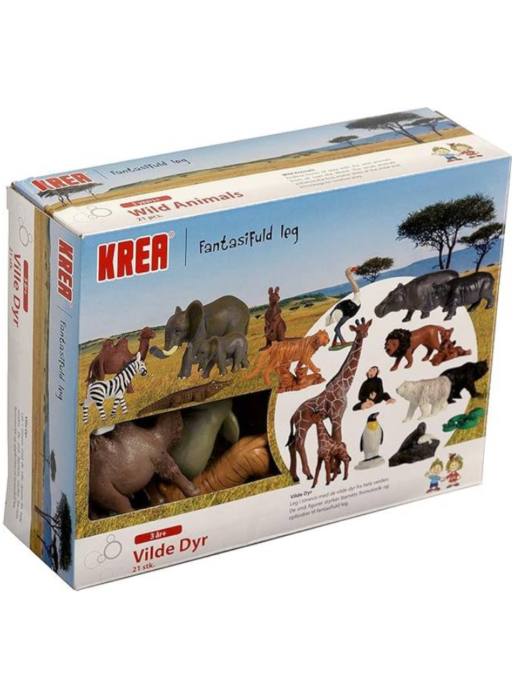 KREA Wild animals, 21 pieces (2024)