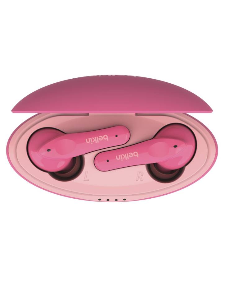 Belkin SOUNDFORM Nano True Wireless Earbuds for Kids Pink