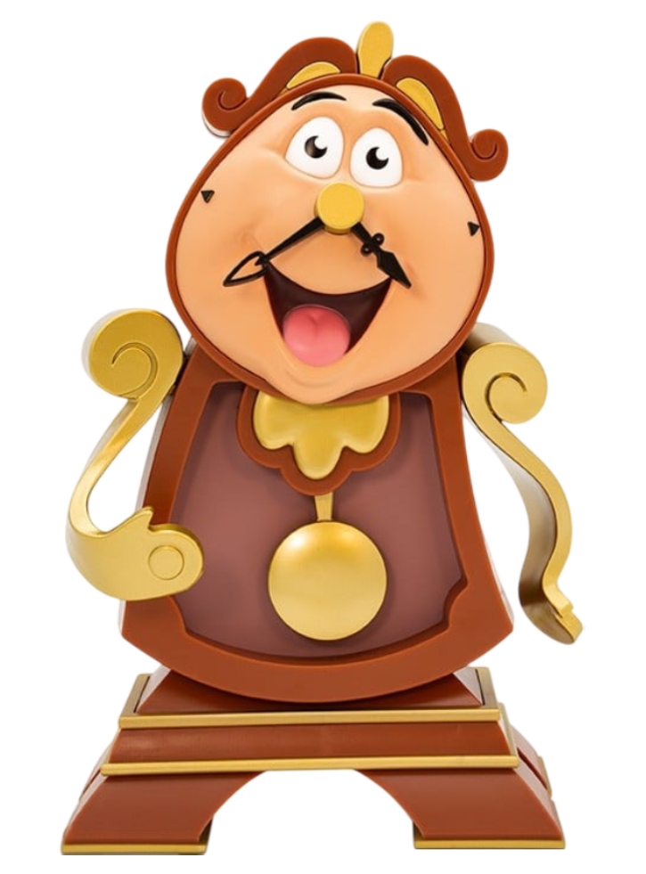 DISNEY Piggy Bank Beauty and the Beast Cogsworth