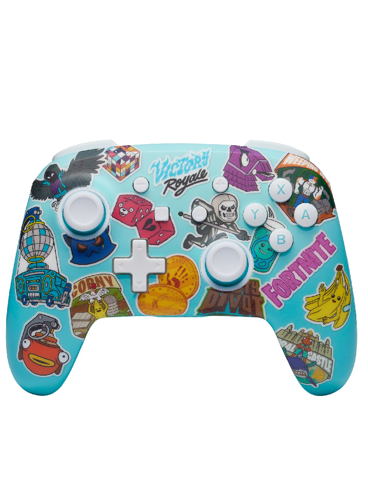 PowerA Enhanced Wireless Controller Fortnite Sticker Mania - Nintendo Switch