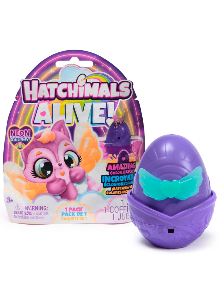 Hatchimals Alive Neon Rainbow 1 Pack Random (6072752)