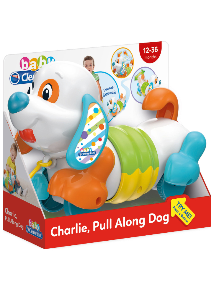 AS Baby Clementoni Pull Along Dog Charlie (1000-17262)
