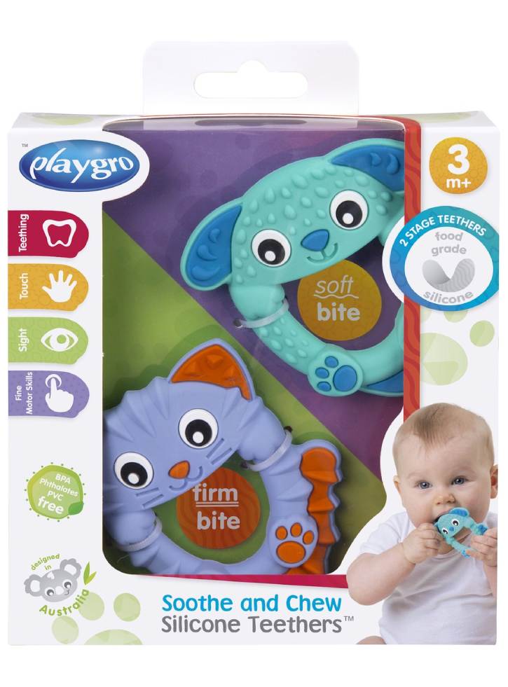 PLAYGRO Soothe & Chew Silicone Teethers (10188759)