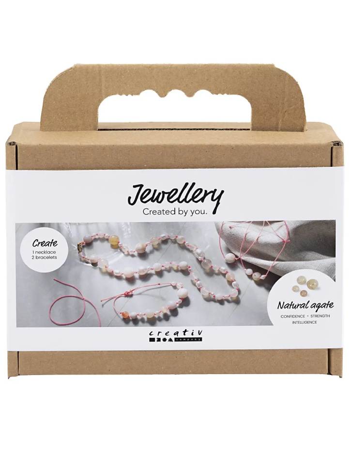 Creative Mini Craft Kit Jewellery Necklace and bracelet pink (977798)
