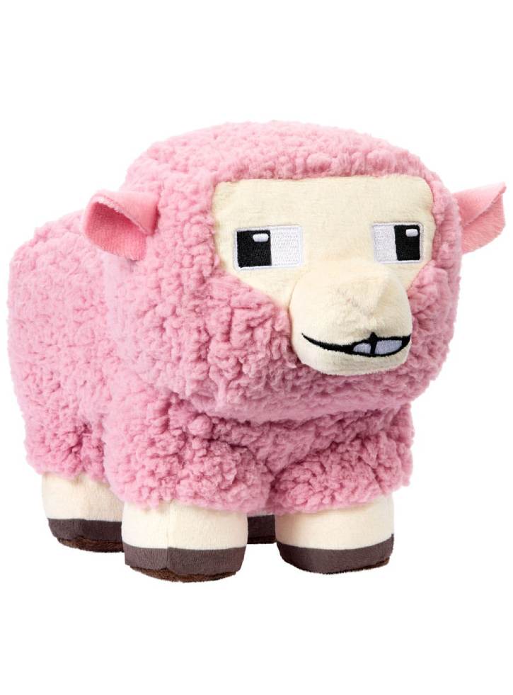 Mattel Minecraft Pink Sheep Plush 20cm (JFP56)