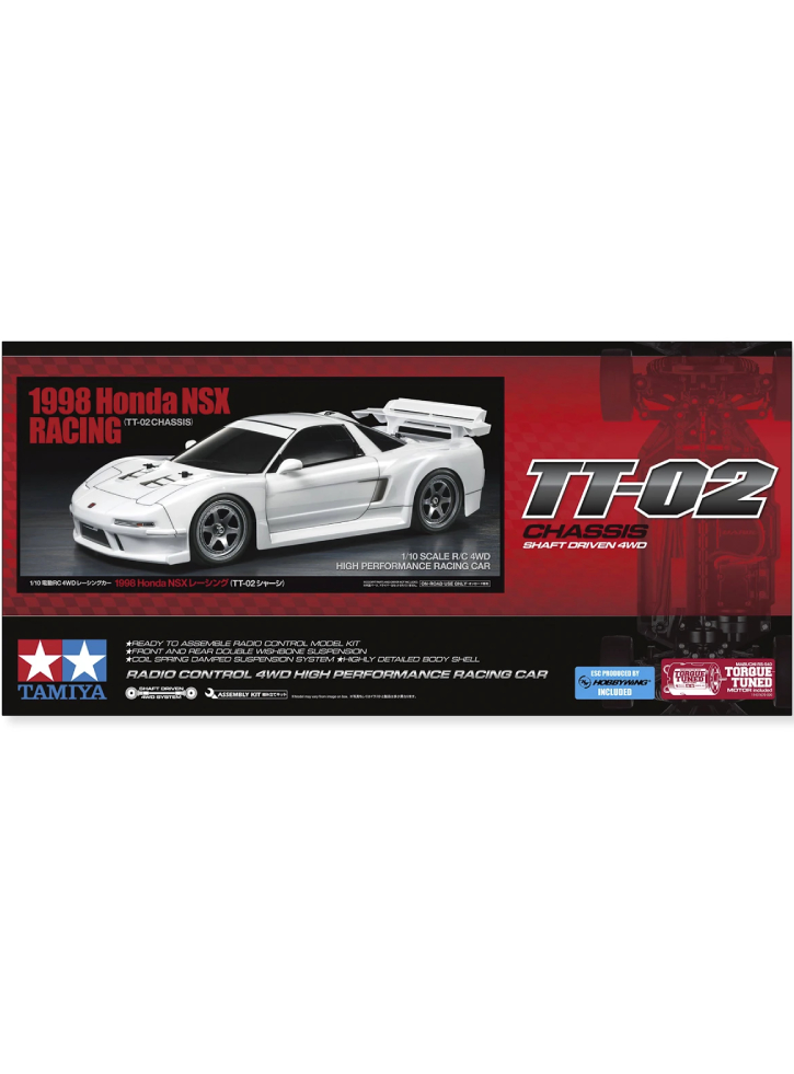 Tamiya 1/10 R/C 1998 Honda NSX Racing (TT-02) (545546)