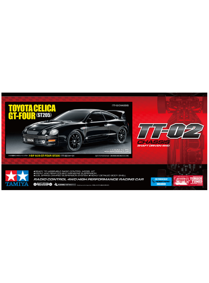 Tamiya 1/10 R/C Toyota Celica GT-FOUR (ST205) (TT-02) (545603)