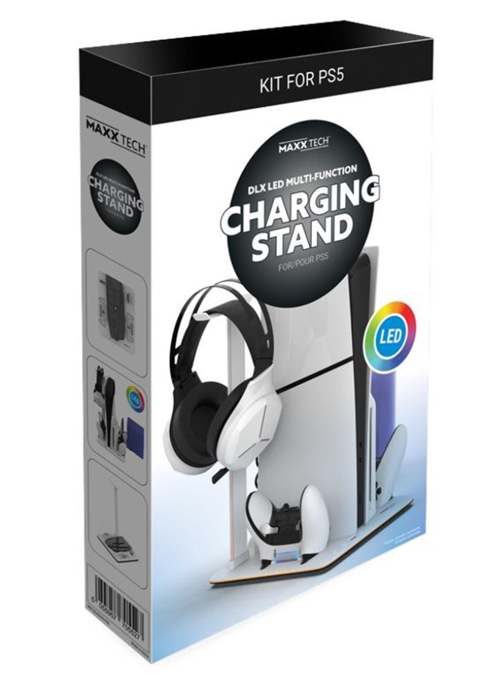 Maxx Tech PS5 DLX LED Mult-Functional Stand - Playstation 5