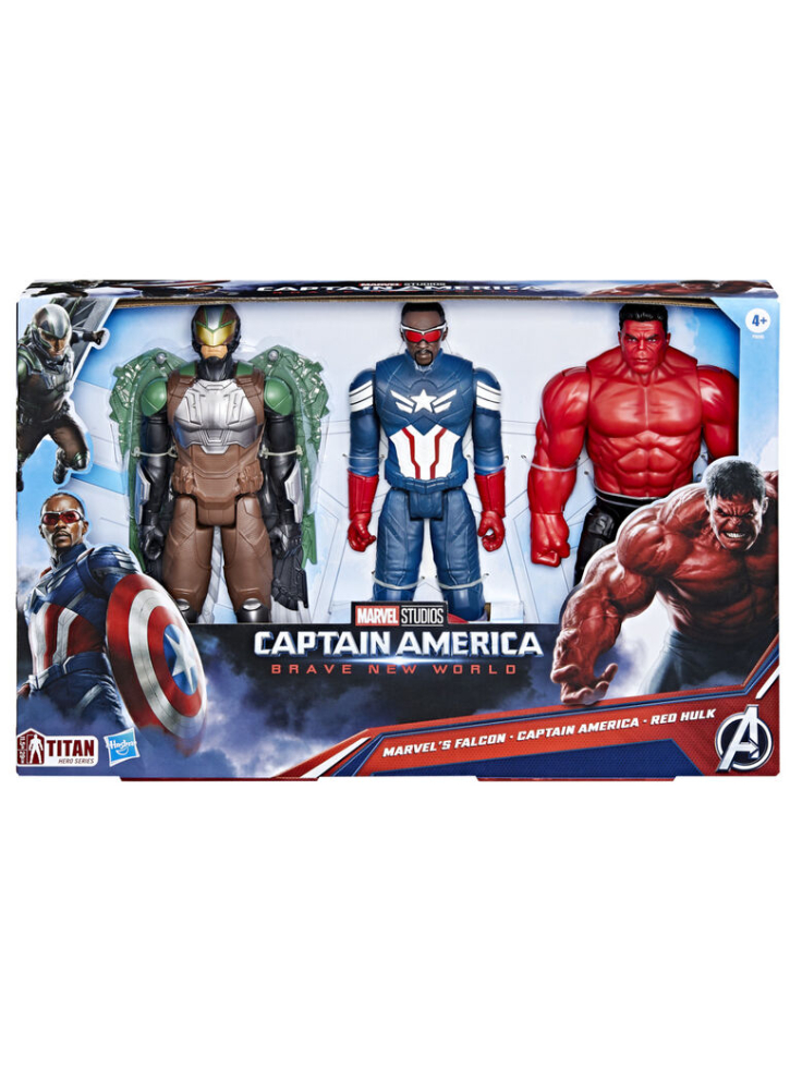 Captain America Brave New World Titan Heroes Pack of 3 Figures (F9295)
