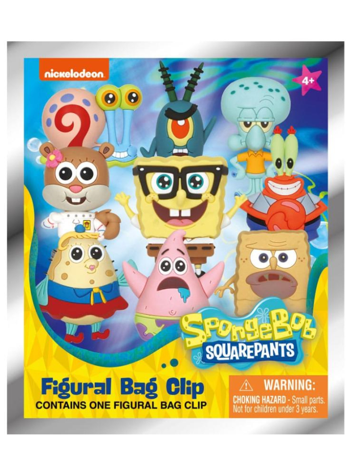 Monogram Nickelodeon SpongeBob SquarePants (Blind Bag/Random) 3D Foam Bag Clips Figures