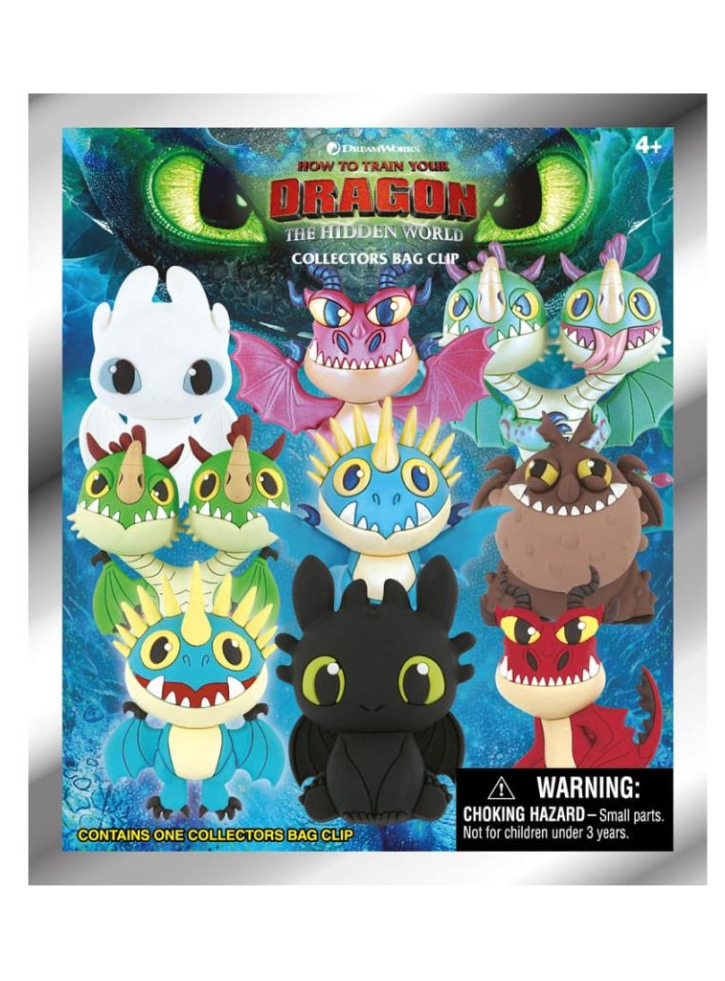 Monogram How to Train Your Dragon (Blind Bag/Random) 3D Foam Bag Clips