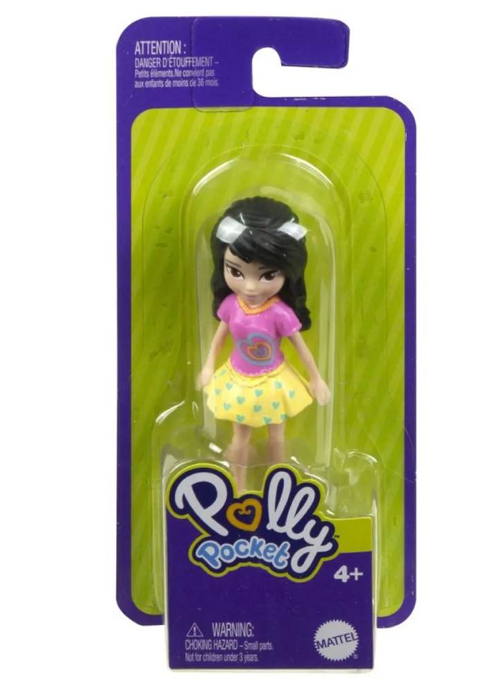 Polly Pocket Impulse Doll Party Doll with Black Hair (HHX86)