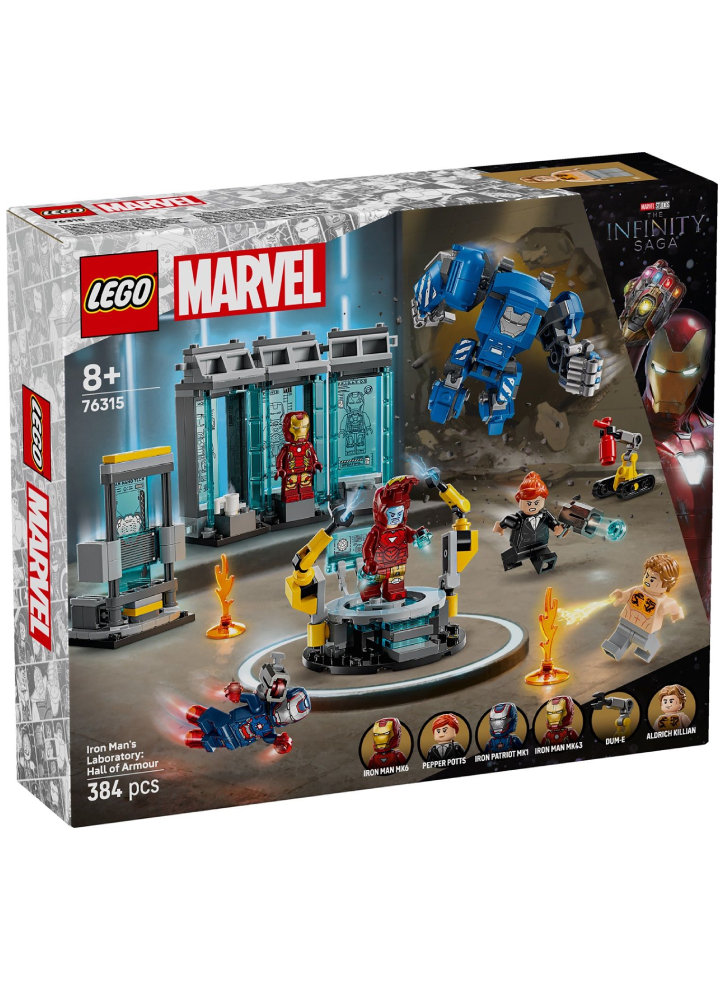 LEGO Marvel Super Heroes The Infinity Saga Iron Man'S Laboratory Hall Of Armor (76315)