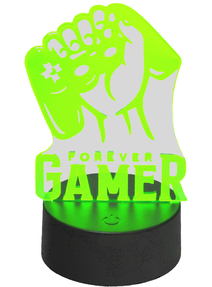 MECHARITE 3D Lampe FOREVER GAMER