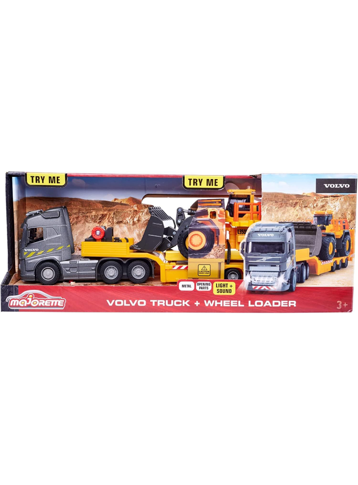 Majorette Volvo FH-16 Truck + Wheel Loader (213726000)