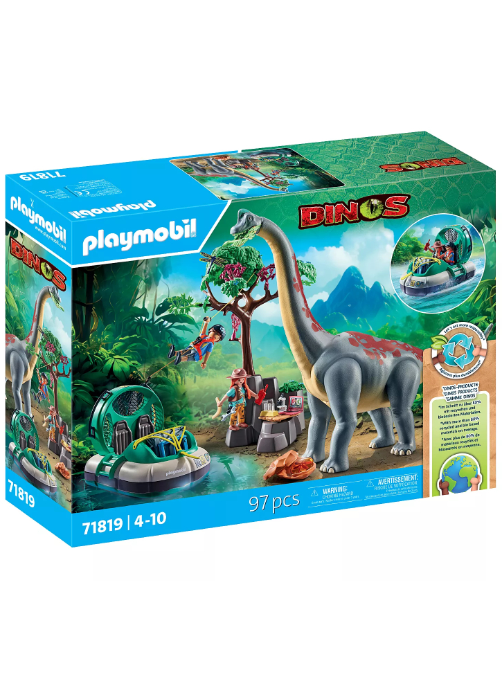 Playmobil Brachiosaurus with Hovercraft (71819)