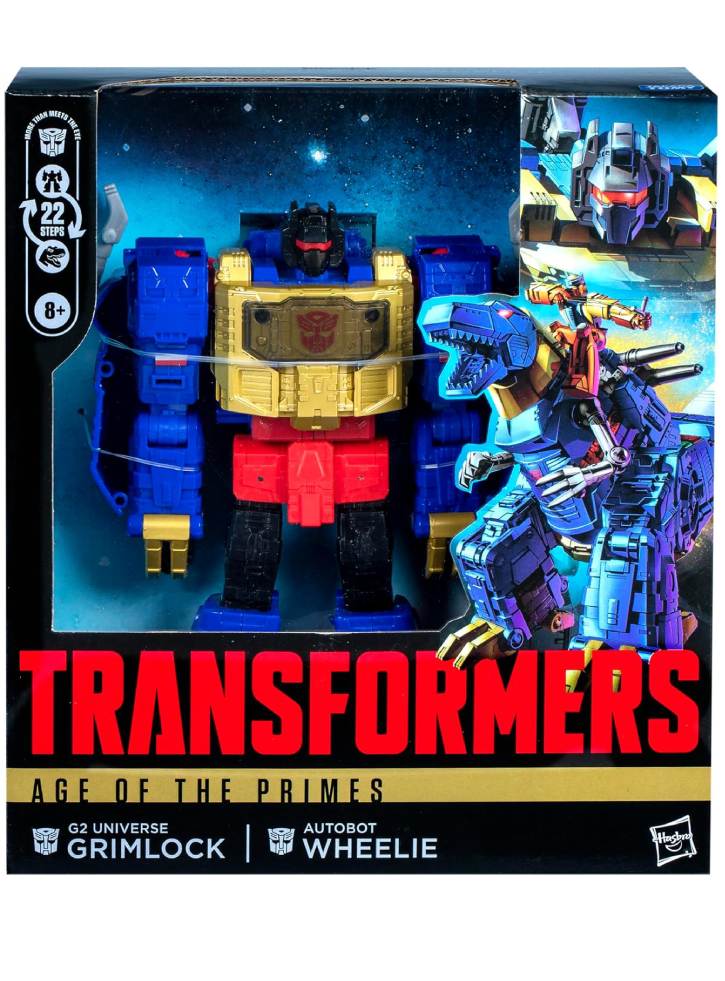 Transformers Age of Primes Leader Class G2 Universe Grimlock & Autobot Wheelie 2-Pack 19cm (G0487)