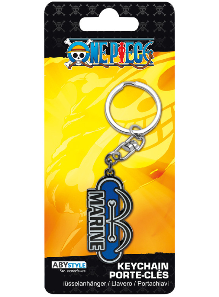 ONE PIECE Marine Keychains x4