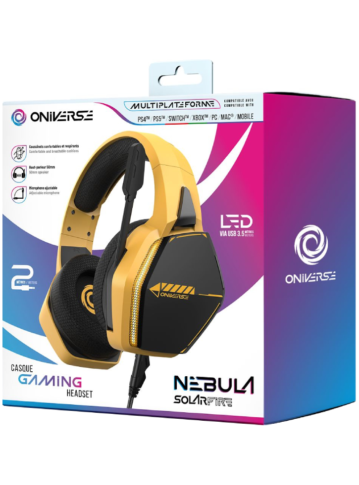 Oniverse Headset Nebula Solarfire Yellow - Playstation 5