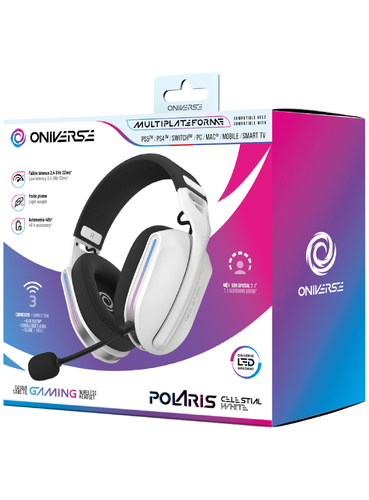 Oniverse Wireless Headset Polaris Celestial White - Playstation 5