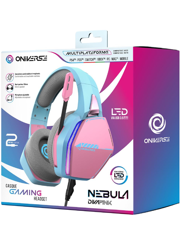 Oniverse Headset Nebula Diva Pink - Playstation 5
