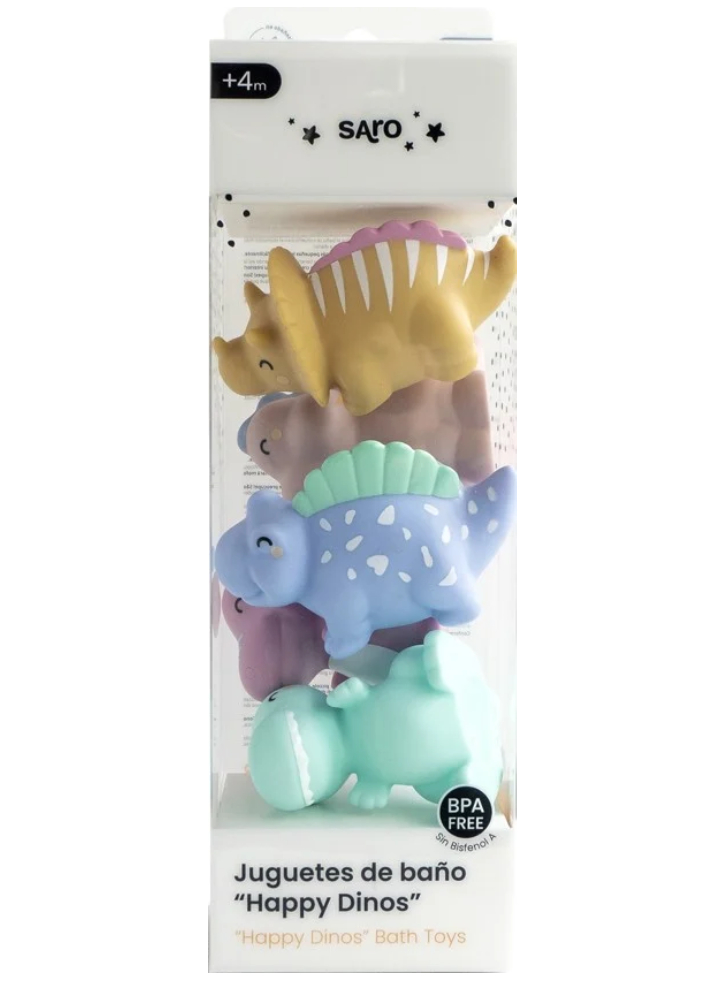 SARO Baby Happy Dinos Bath Toys Multicolored (SAO0379)