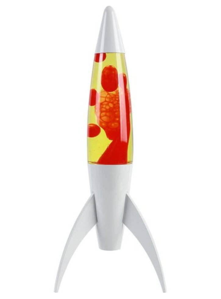 iTotal Rocket Lava Lamp White, Yellow, Red