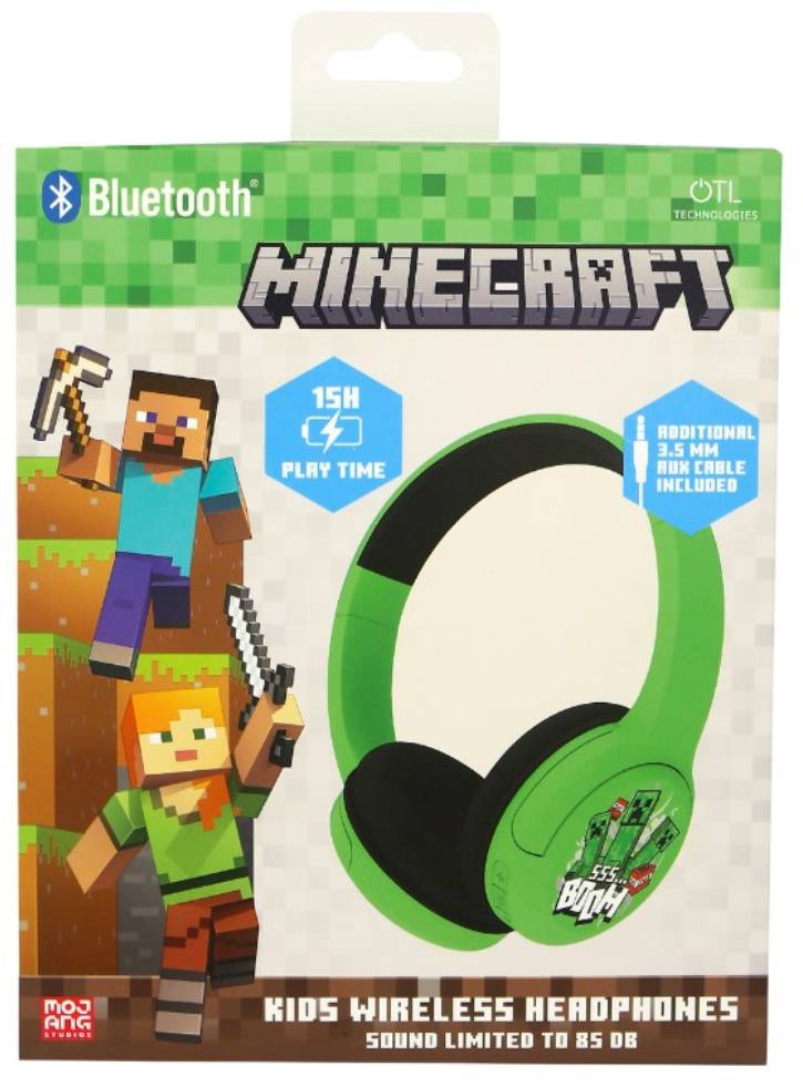 Otl Minecraft Core Wireless Headphones (Bluetooth)
