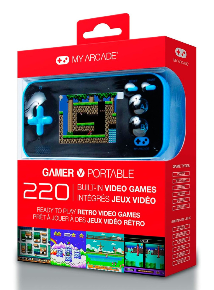MY Arcade Console Retro Gamer Black/Azul 220 Games