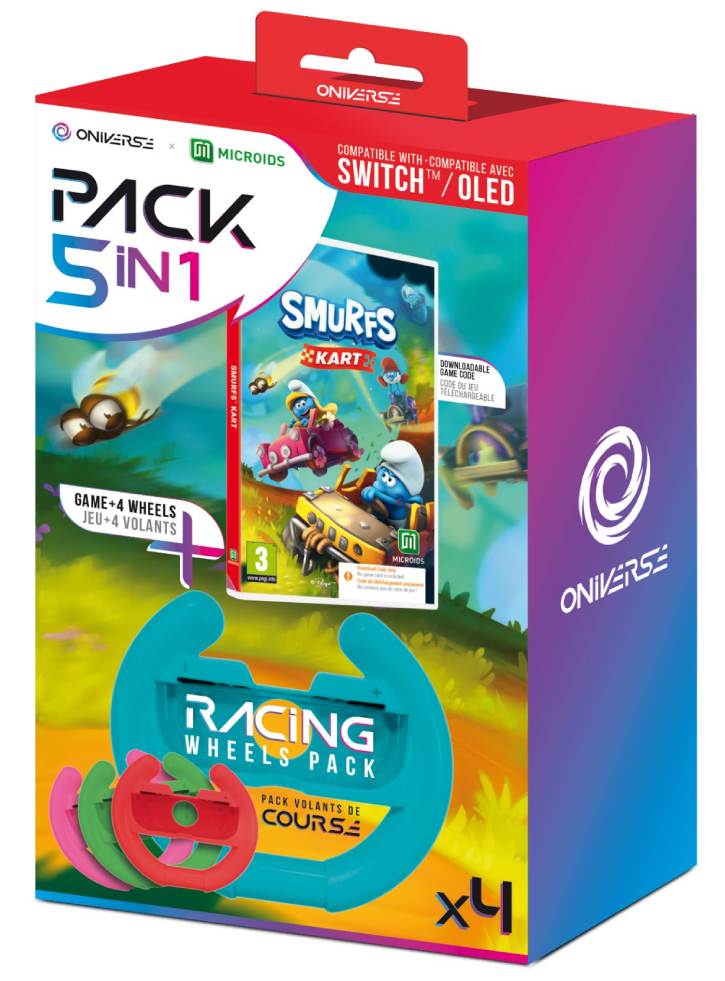 Oniverse 4 wheels + Smurfs Kart (Code in Box) - Nintendo Switch