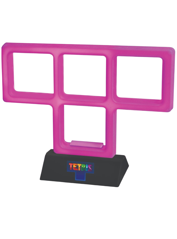 Tetris Purple Neon Light Purple 21cm x 14cm