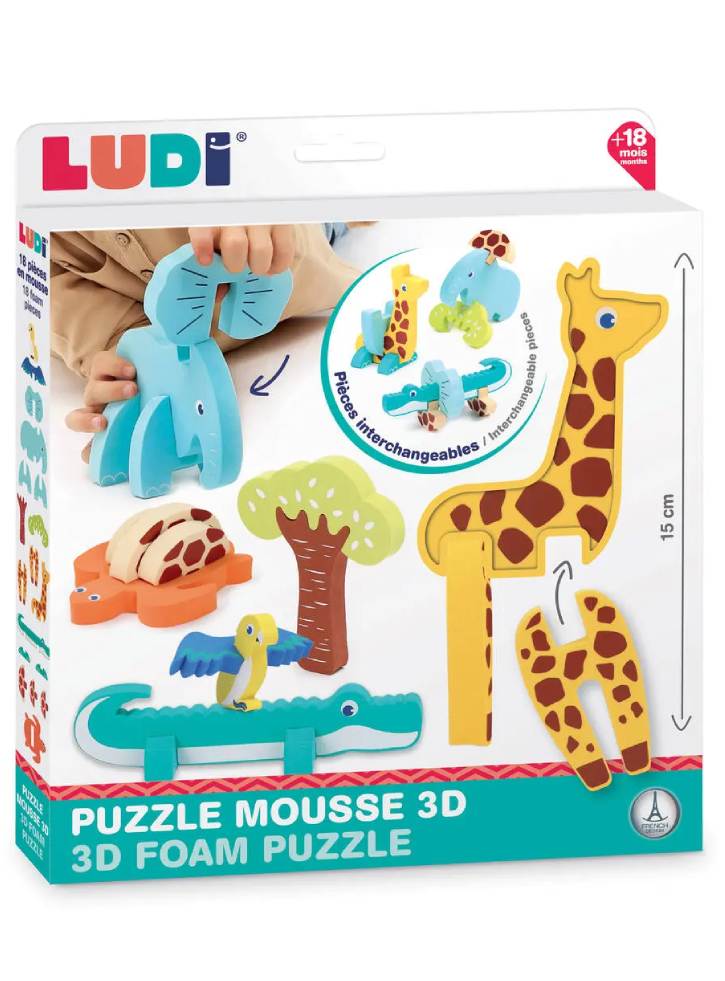 Ludi 3D Foam Puzzle Game (LU30084)