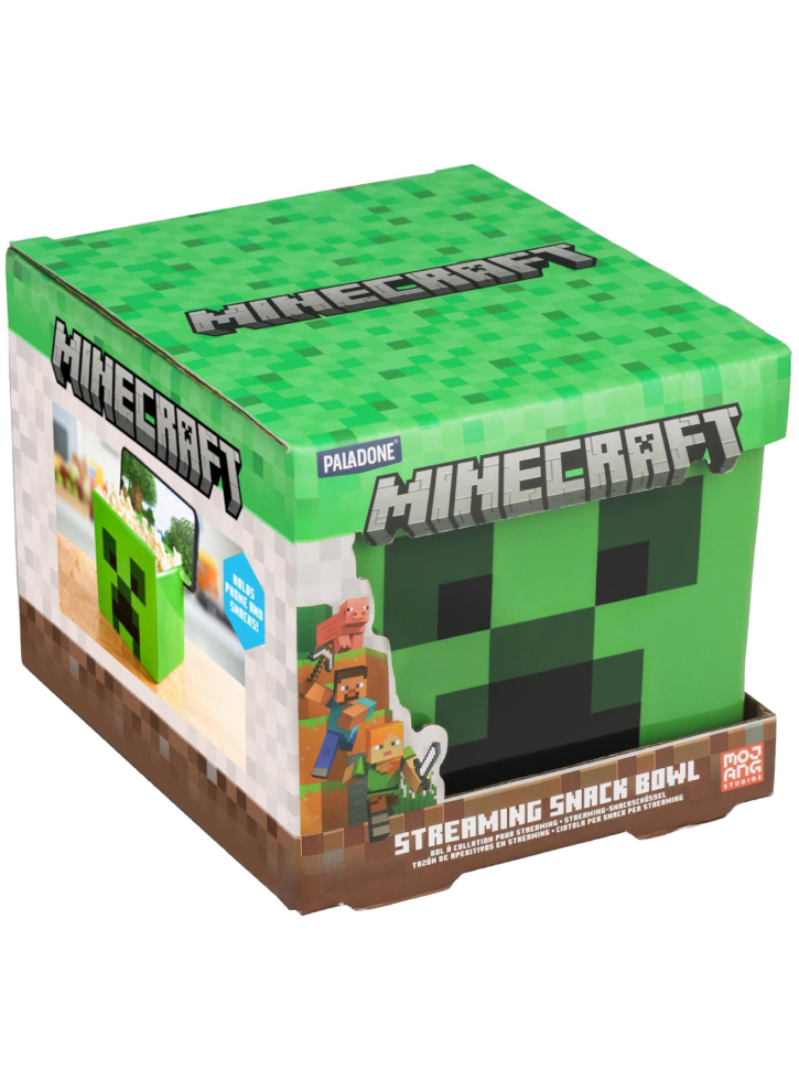 Minecraft Creeper Streaming Snack Bowl