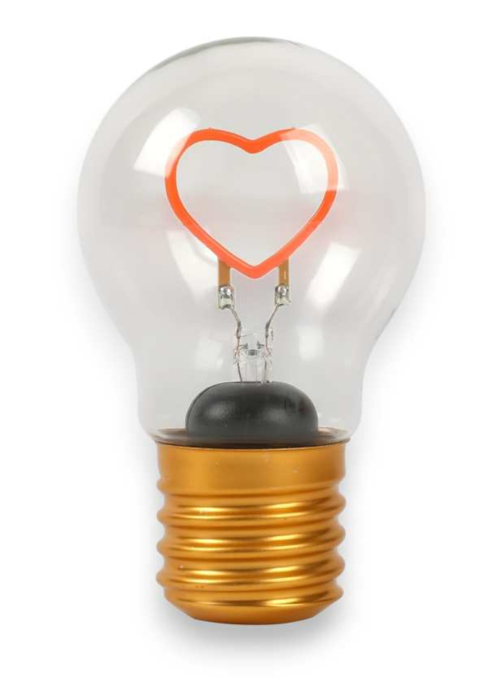 iTotal Bulb-shaped light Heart