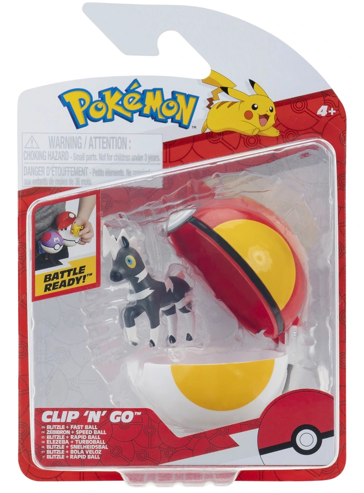 Pokemon Clip N Go Blitzle With Fast Ball (PKW4149)