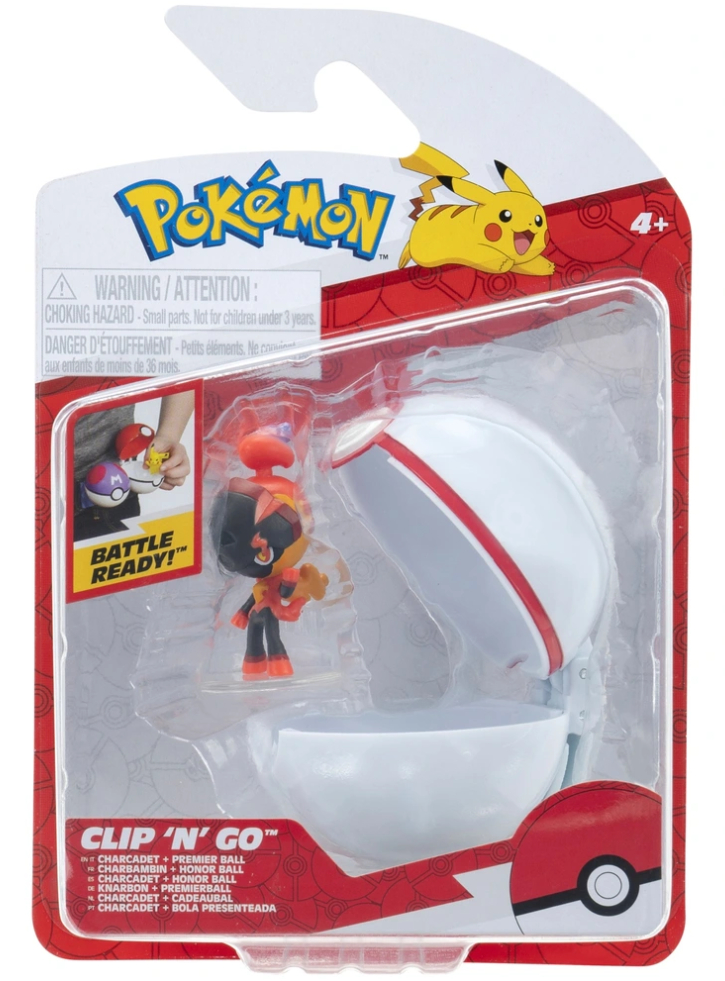 Pokemon Clip N Go Charcadet With Premier Ball (PKW4148)