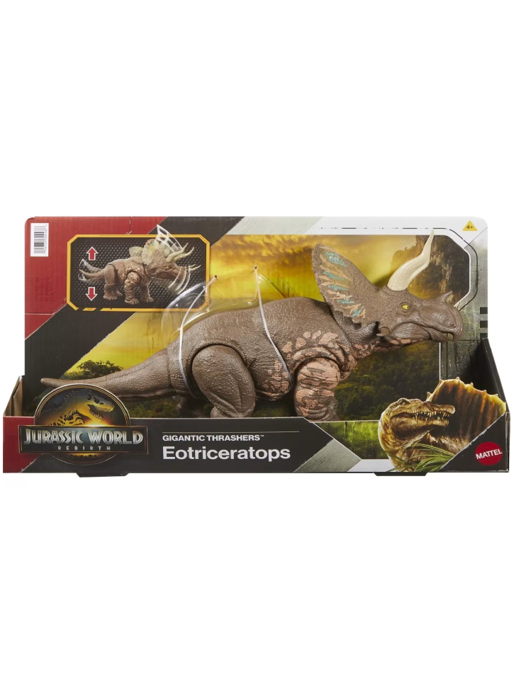 Jurassic World Rebirth Gigantic Thrashers - Eotriceratops (JGB93)