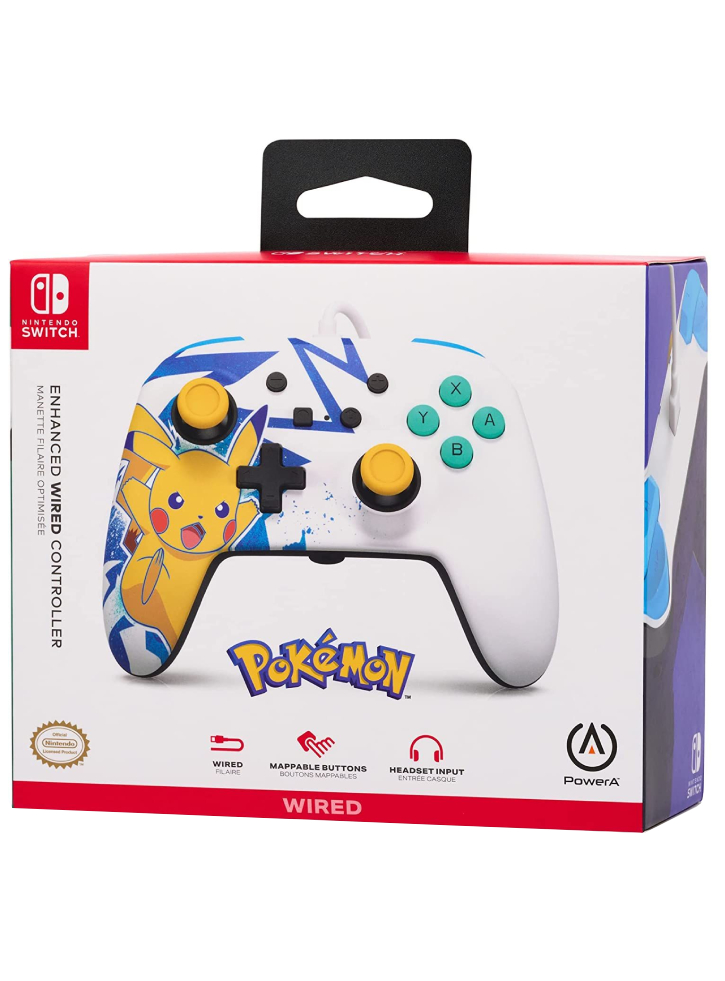 PowerA ENH Wired Controller Pikachu High Voltage - Nintendo Switch