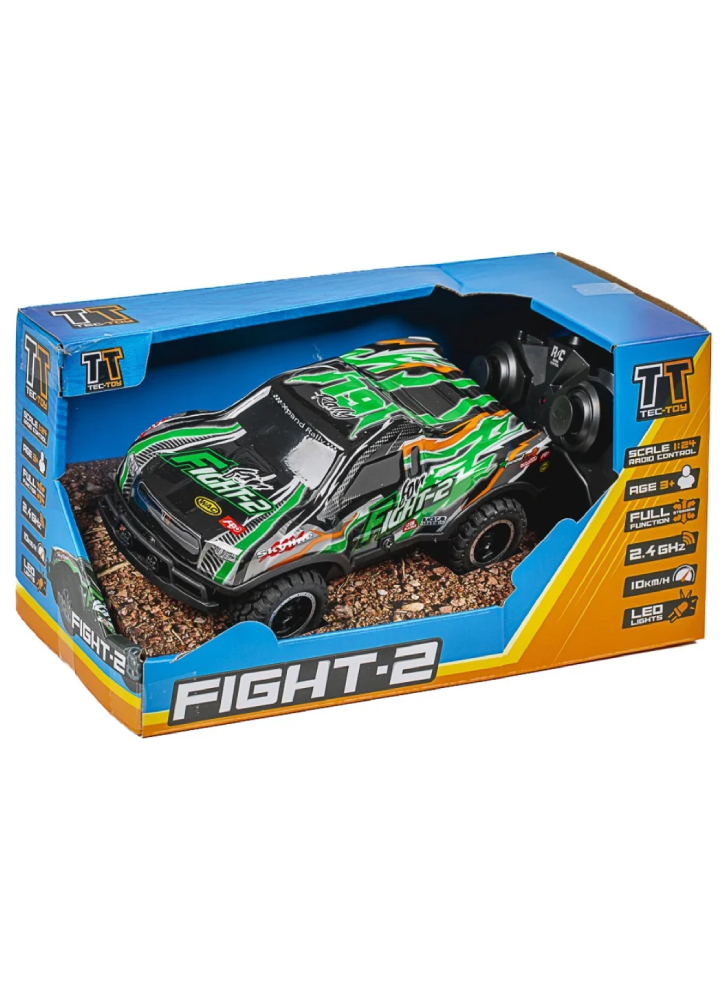 TEC-TOY Fight-2 R/C 1:24 2,4GHz w/light, green (471276)