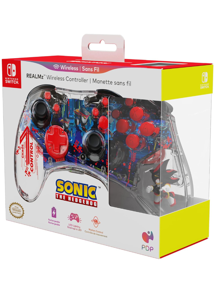 PDP REALMz Plus Wireless Controller Sonic Shadow ARK - Nintendo Switch