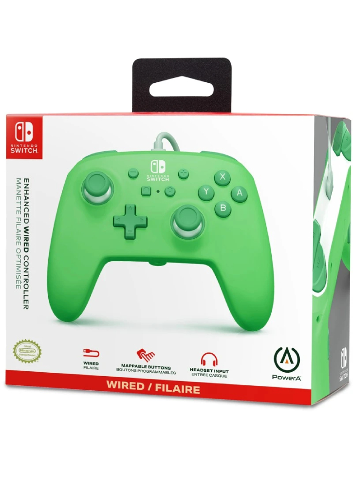 PowerA Enhanced Wired Controller Seafoam Green - Nintendo Switch