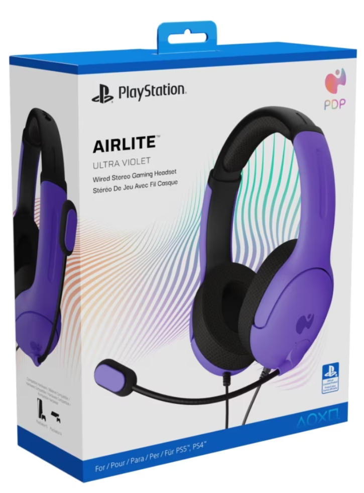 PDP Airlite Wired Stereo Headser Ultra Violet - Playstation 5