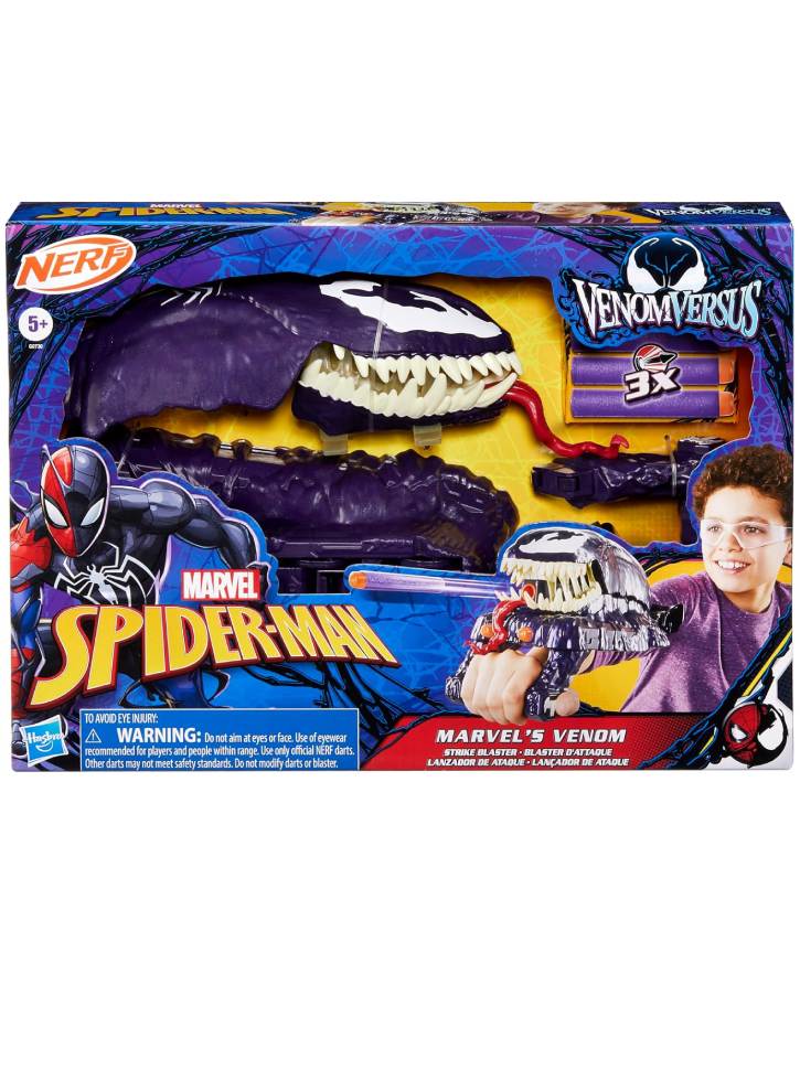Nerf Marvel Spider-Man Venomversus Marvel's Venom Strike Blaster (G0730)