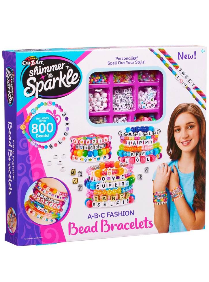 Shimmer n Sparkle ABC Beads Bracelets (17883)