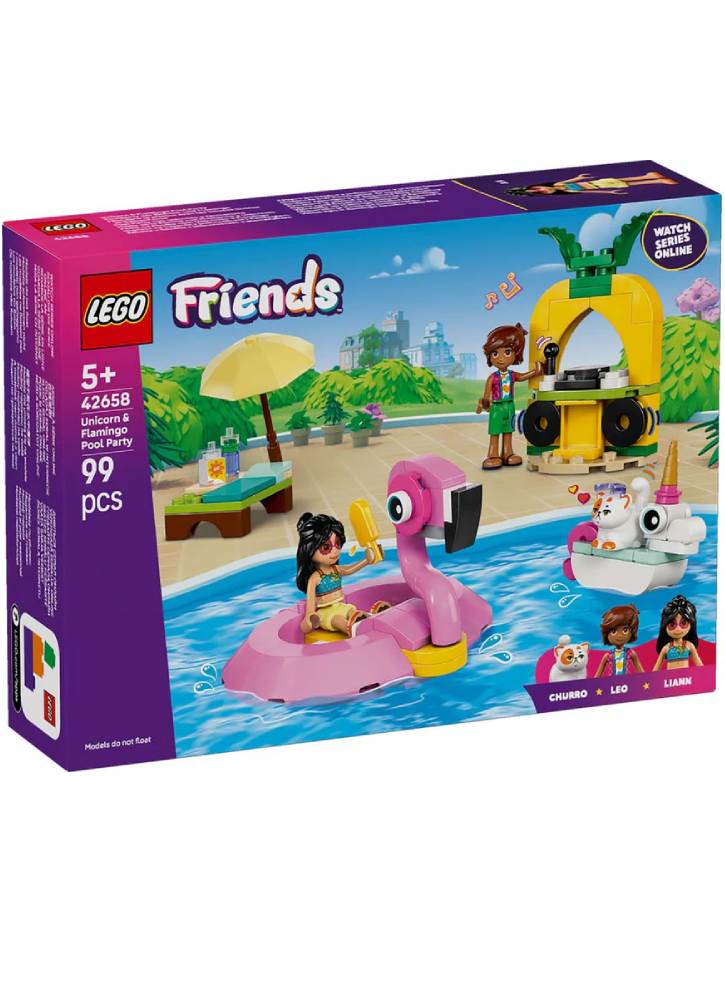LEGO Friends Unicorn & Flamingo Pool Party (42658)