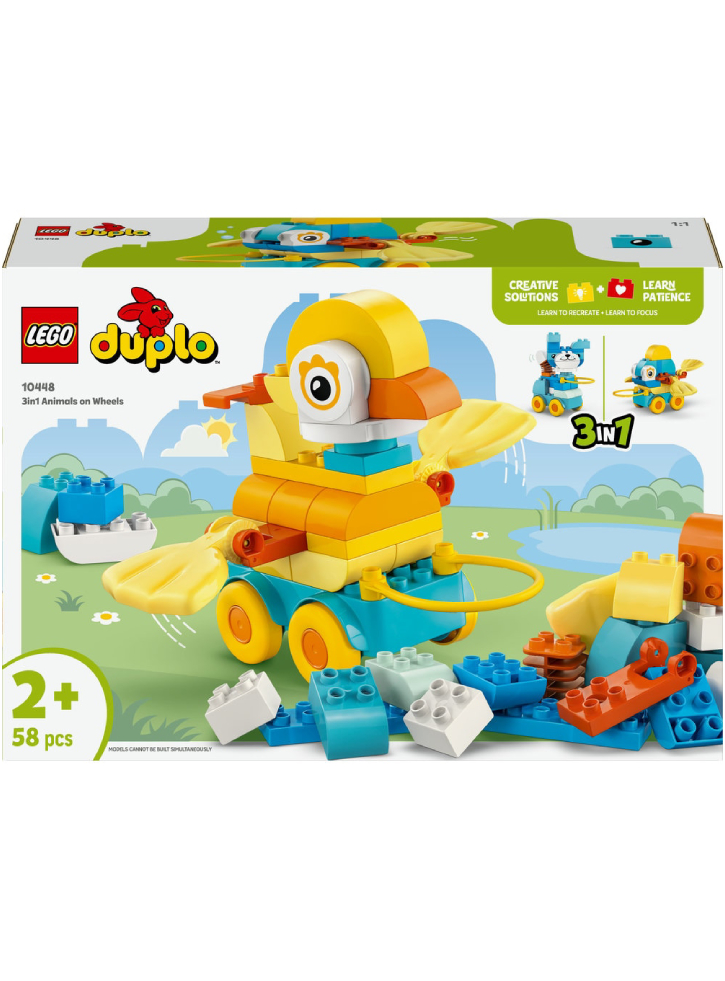 LEGO DUPLO Town 3in1 Animals on Wheels (10448)