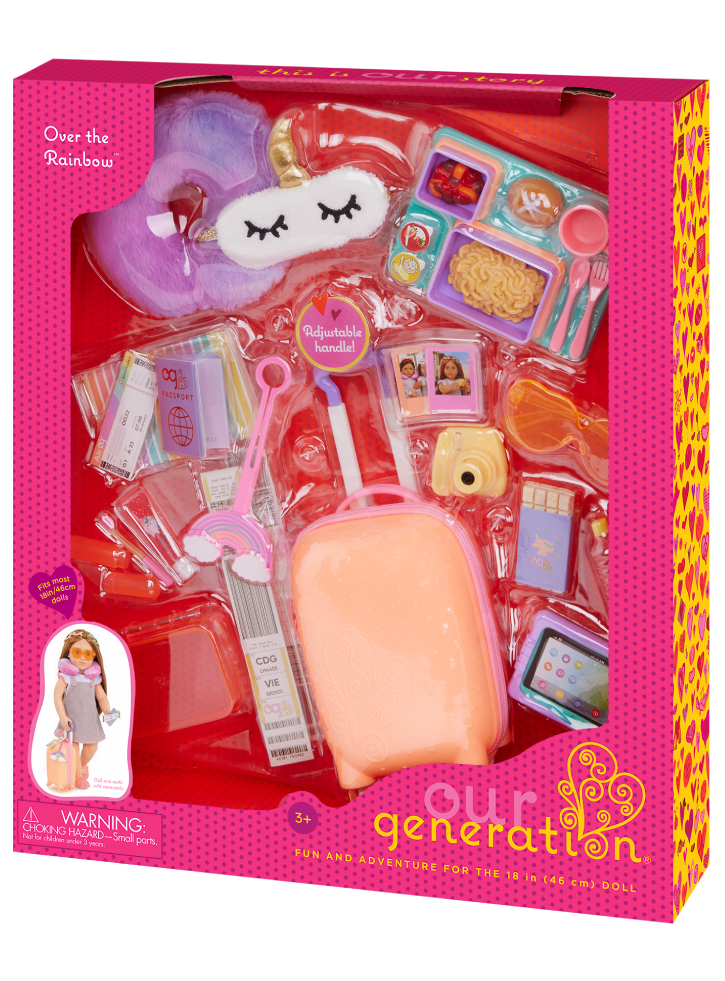 Our Generation suitcase set rainbow (735345)